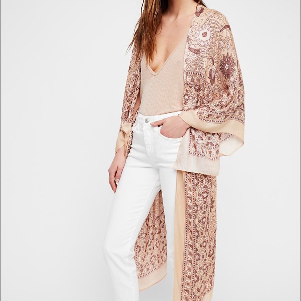 FP Magic Dance Border Print Kimono